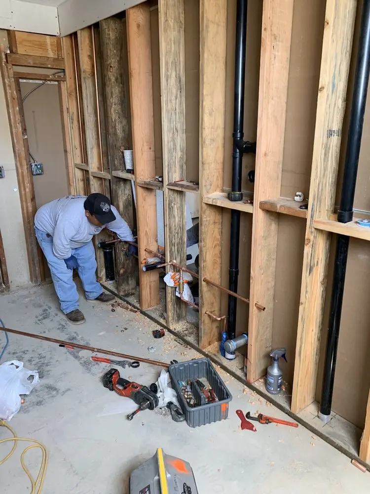 Commercial rough-in plumbing for Gas Line Repair in Hallbrook